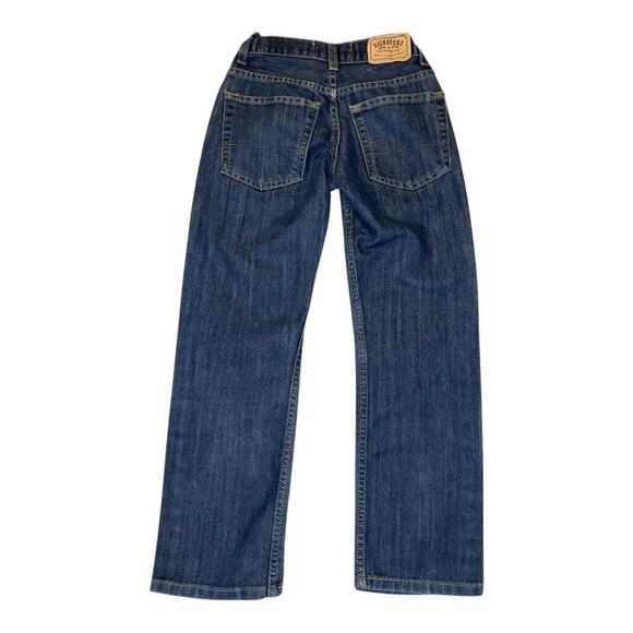 Levi's‎ Boys Size 10 Slim Straight Fit Jeans Dark Blue Denim - Picture 2 of 6